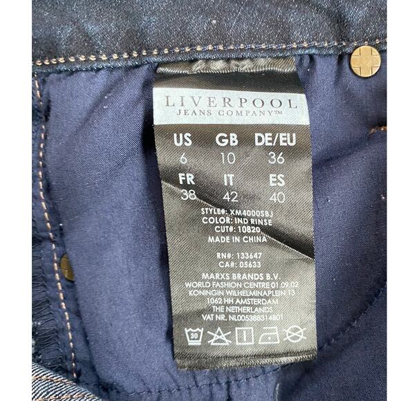 Liverpool Jeans Women's The Bootcut Dark Rinse 6/28 - Excellent - Picture 6 of 14